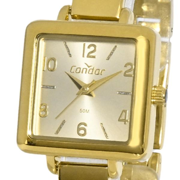 Relógio Condor de Pulso Moderno Feminino Original Dourado Imagem de Relógio Condor de Pulso Moderno Feminino Original Dourado