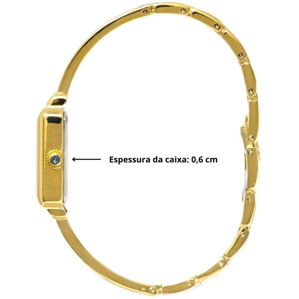 Relógio Condor de Pulso Moderno Feminino Original Dourado Imagem de Relógio Condor de Pulso Moderno Feminino Original Dourado