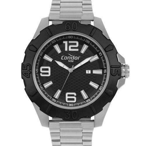 Imagem de Relógio Condor Masculino - Copc32Ex/7K Preto Pulseira Prata