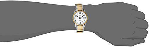 Imagem de Relógio de banda de expansão de data fácil do leitor da Timex Men