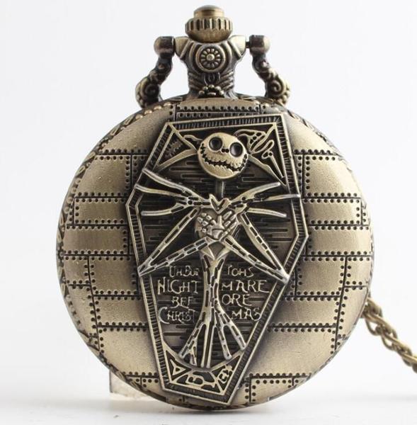 Imagem de Relógio de bolso Wokex Nightmare Before Christmas Bronze