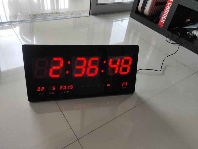 Imagem de Relógio de led digital parede  4600  calendário temperatura