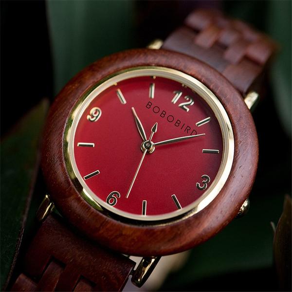 Imagem de Relógio de Madeira Capsicum Vermelho - Bobo Bird
