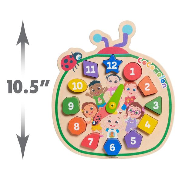 Imagem de Relógio de madeira CocoMelon Count with Me Learning Kids 18M+