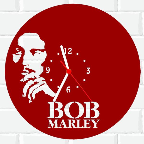 Imagem de Relógio De Madeira MDF Parede Bob Marley Reggae 2 V