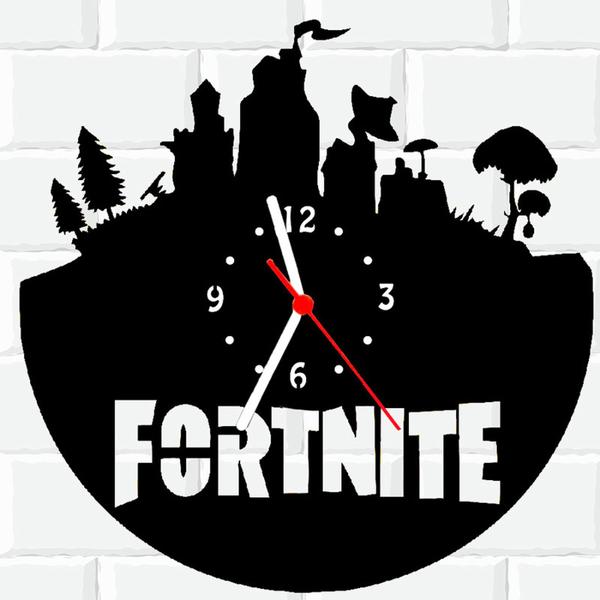 Imagem de Relógio De Madeira MDF Parede Fortnite Game