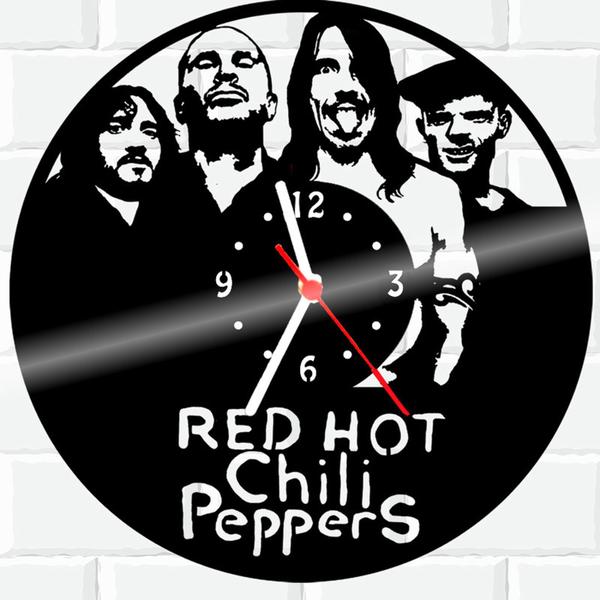 Imagem de Relógio De Madeira MDF Parede Red Hot Chili Peppers 1