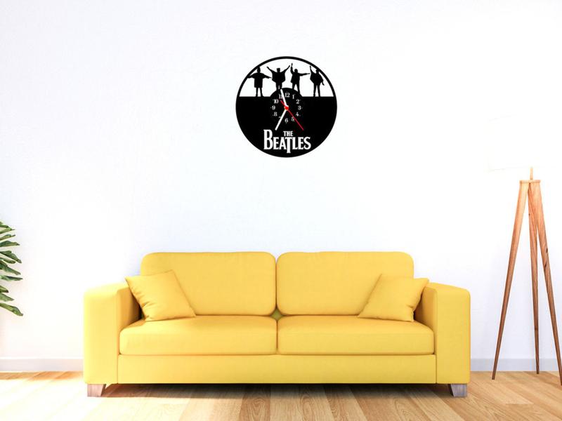 Imagem de Relógio De Madeira MDF Parede The Beatles Rock 6