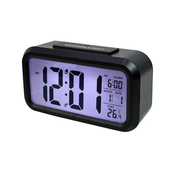 Imagem de Relógio de mesa digital despertador com sensor 