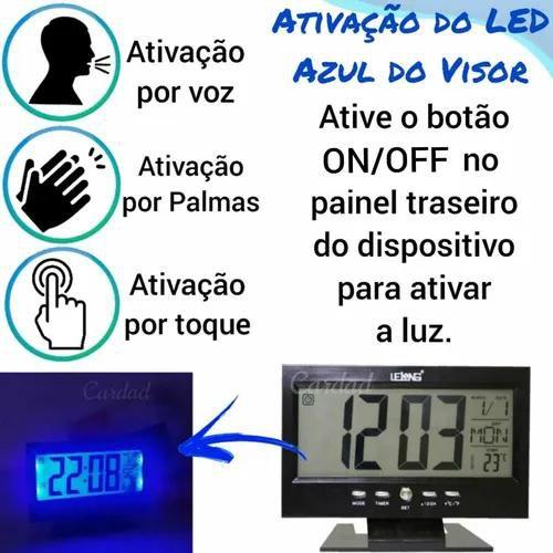 Imagem de Relógio De Mesa Escritório mesa de cabeceira Cabeceira De Cama Led