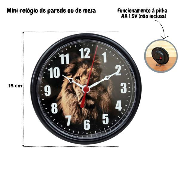 Imagem de Relógio de mesa ou parede de poliestireno 15cm