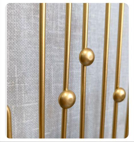 Imagem de Relógio De Parede 3d Dourado Metal Design Europeu 50cm