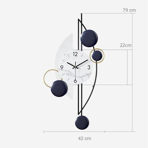 Imagem de Relógio De Parede 3d Metal Solar Design Europeu Luxuoso 79cm