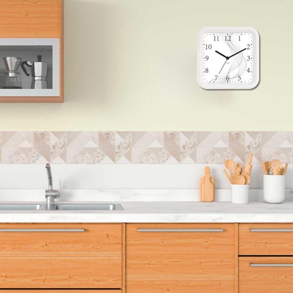 Imagem de Relógio de Parede Ambiente 23cm Quartz 119088-141 Branco TWI