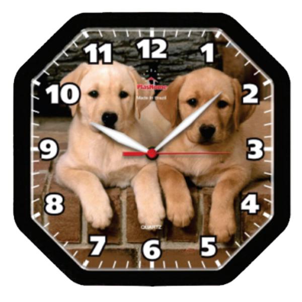 Imagem de Relógio de Parede Cachorro Decorativo Gama PET Preto