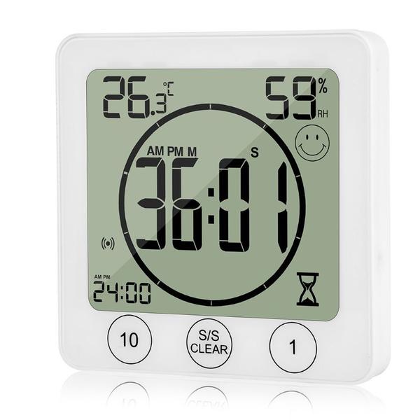 Imagem de Relógio de parede de banheiro Wokex LCD Waterproof Shower Timer