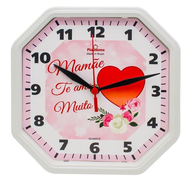 Imagem de Relógio de Parede Dias das Mães Decorativo Gama Preto