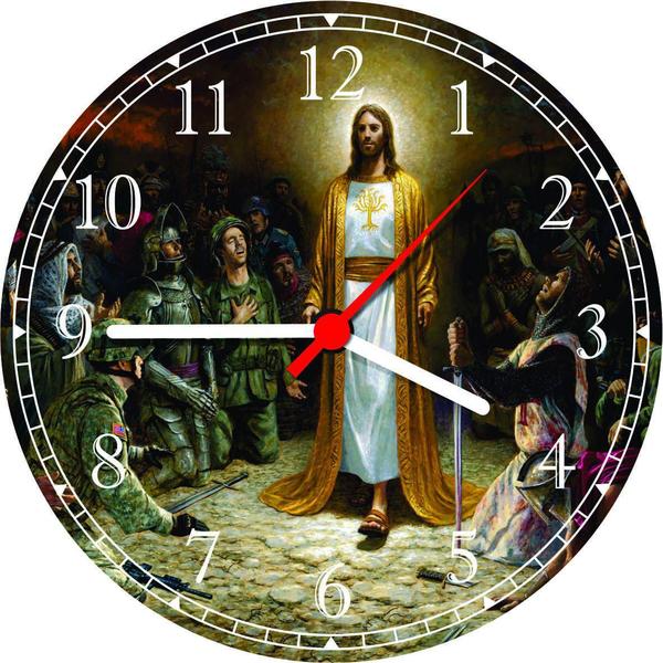 Imagem de Relógio De Parede Jesus Cristo Religiosidade