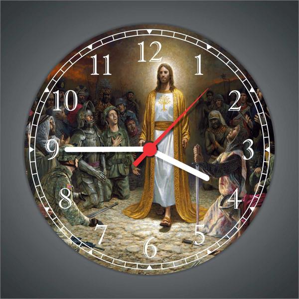 Imagem de Relógio De Parede Jesus Cristo Religiosidade