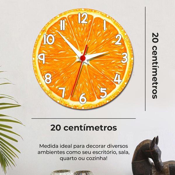 Imagem de Relógio de Parede Laranja Suco de Fruta Personalizado
