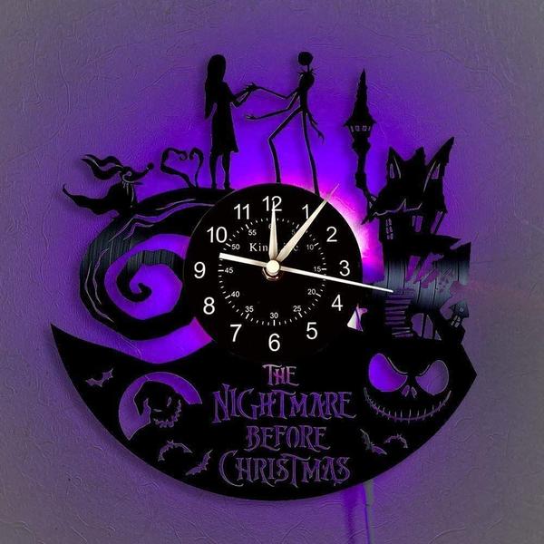 Imagem de Relógio de parede LLFA The Nightmare Before Christmas Vinil LED