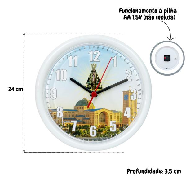 Imagem de Relógio de parede poliestireno 24cm