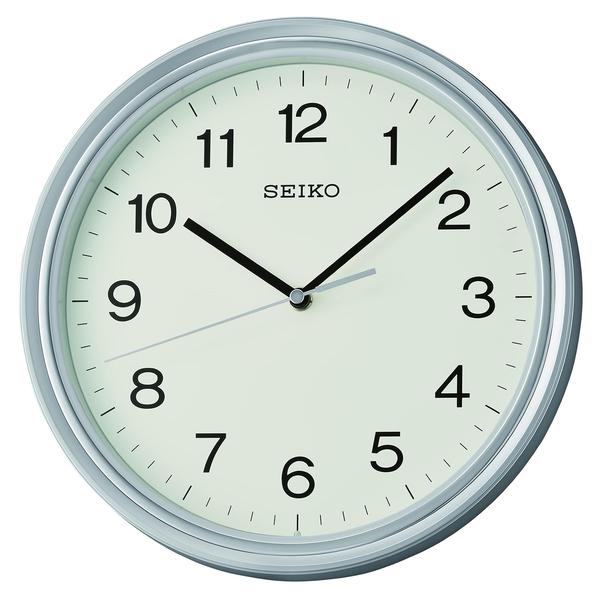 Imagem de Relógio de parede Seiko Oita Metallic Silver 28cm com movimento de quartzo