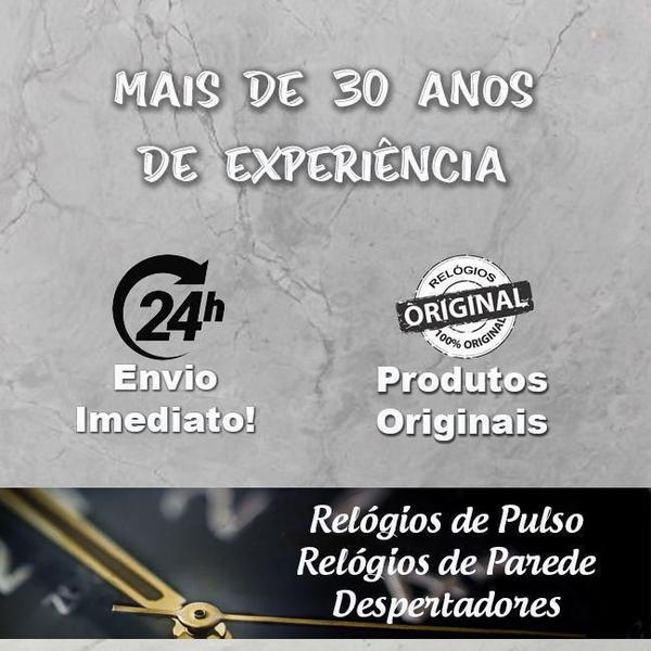 Imagem de Relógio De Parede Silencioso Redondo Preto Herweg 6126S-34