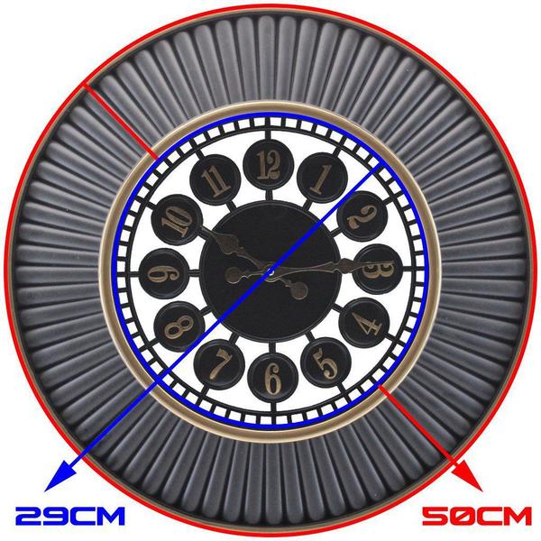 Imagem de Relógio De Parede Vazado Para Sala De Estar Escritórios 50cm