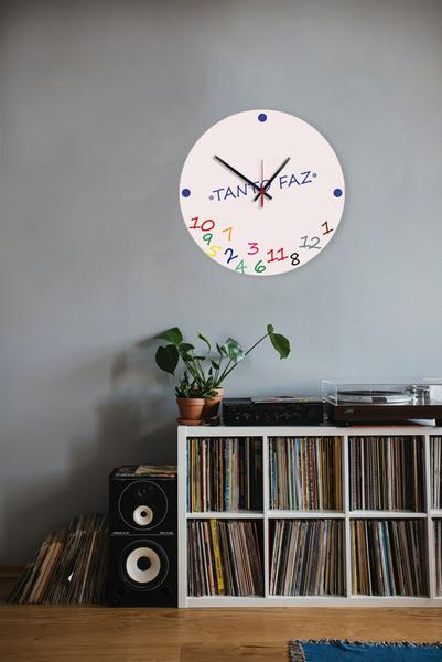 Imagem de Relógio de Parede Vinil Tanto Faz As Horas Decor