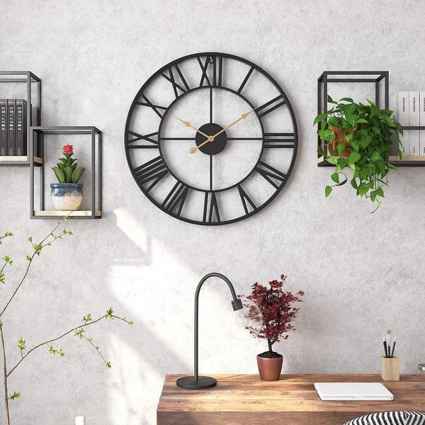 Imagem de Relógio de parede Wokex Roman Numeral Style Silent Quartz 40cm