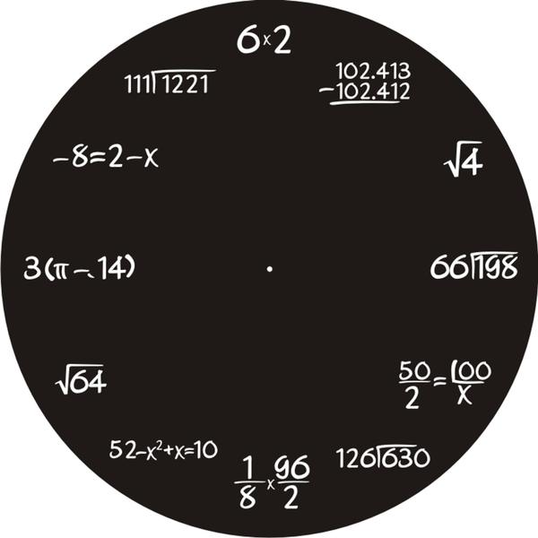 Imagem de Relógio De Paredes Matemático Silencioso