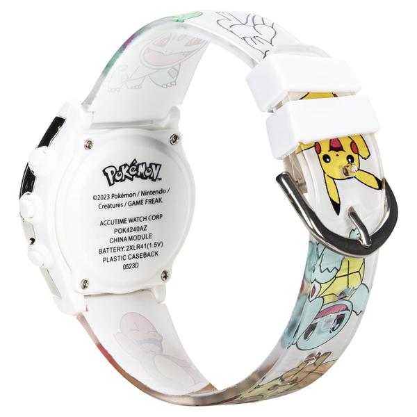 Imagem de Relógio de pulso Accutime Kids Pokémon Pikachu Digital LCD branco