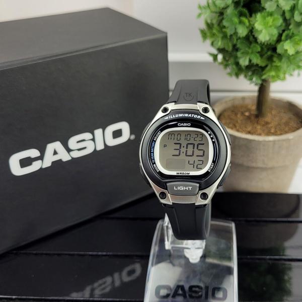 Imagem de Relógio De Pulso Casio Digital Infantil Unissex Esportivo Prova Dágua Rosa Azul Cinza e Preto