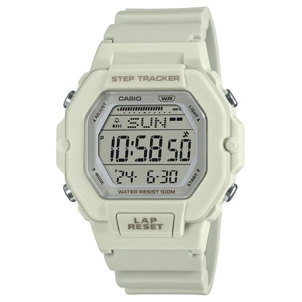 Imagem de Relógio de Pulso Casio Esportivo Cronômetro Prova Dágua 100 Metros Quartz Feminino Digital Branco LWS-2200H-8AVDF