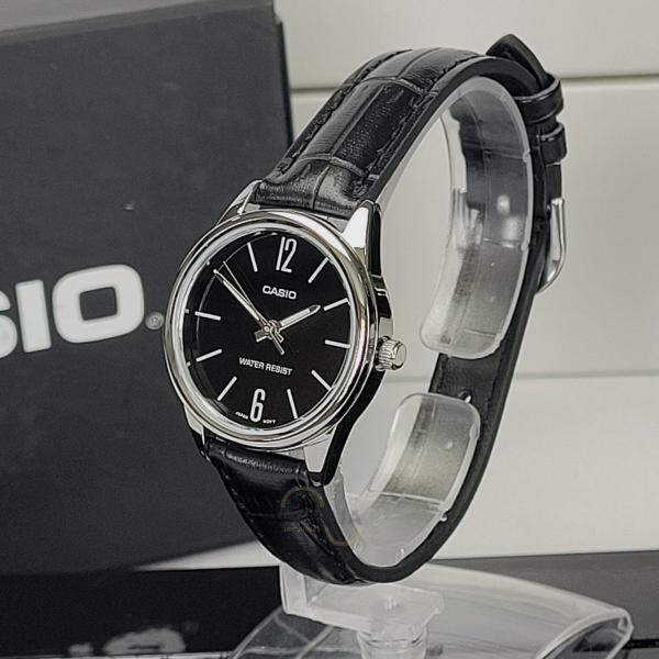 Imagem de Relógio de Pulso Casio Feminino Analógico Prata Redondo Pequeno Casual Original LTP-V005L-1BUDF