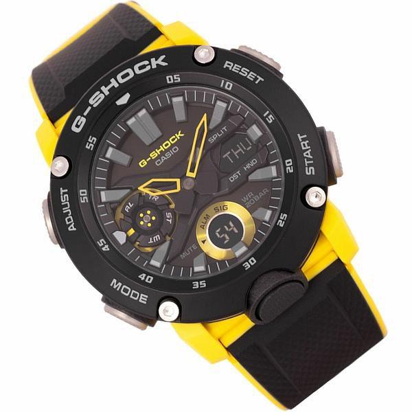 Imagem de Relógio de Pulso Casio G-Shock Masculino Anadigi Amarelo GA-2000-1A9DR