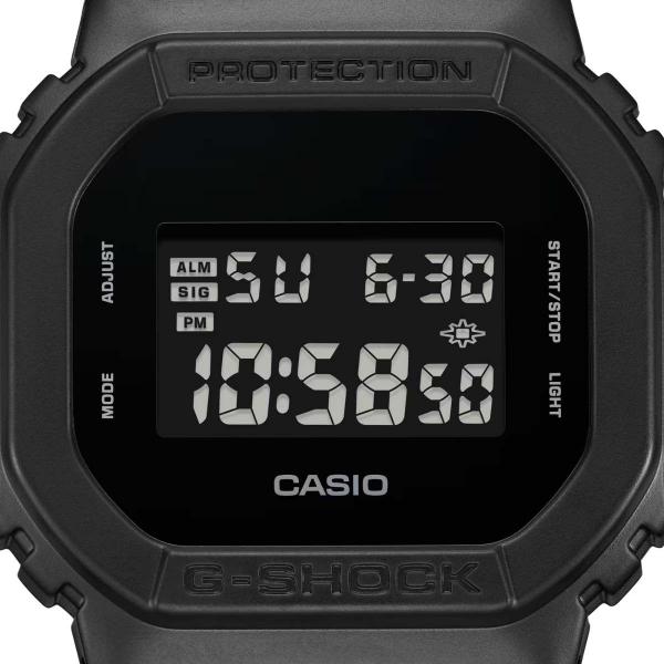 Imagem de Relógio de Pulso Casio G-Shock Masculino Digital Resistente Choque Prova D'água 200 Metros 20 ATM Alarme Multifunções Preto DW-5600UBB-1DR