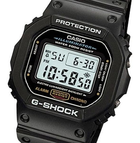 Imagem de Relógio de Pulso Casio G-Shock Robusto Masculino Digital Preto Esportivo Prova dágua 20 ATM Resistência á Choques Esportivoi DW-5600E-1VDF