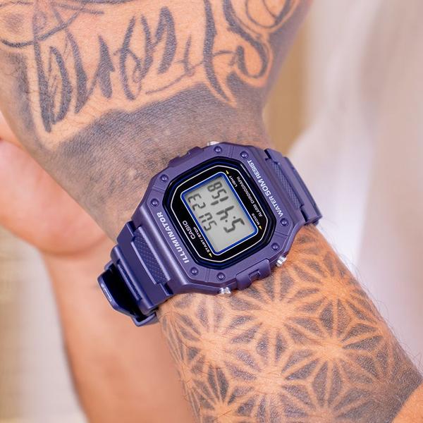 Imagem de Relógio de Pulso Casio Masculino Digital Azul Standard W-218H-2AVDF