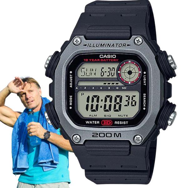 Imagem de Relógio de Pulso Casio Masculino Digital Preto Prova Dágua 200 Metros Preto DW-291H-1AVDF