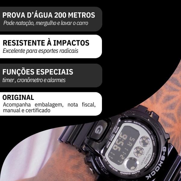 Imagem de Relógio de Pulso Casio Masculino G-Shock DW-6900NB-1DR