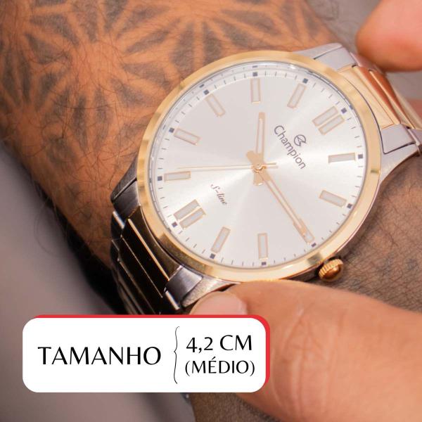 Imagem de Relógio de Pulso Champion Masculino Slim Bicolor CN21096B