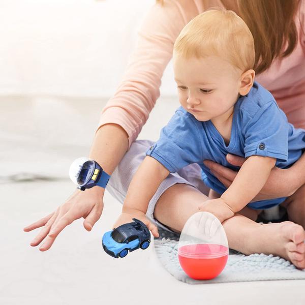 Imagem de Relógio de pulso de carro com controle remoto Toy WOZADU para crianças azul