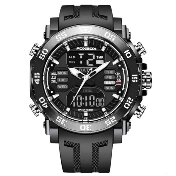 Relógio de Pulso Digital Led Masculino Impermeável de Quartzo Esportivo - FOXBOX Imagem de Relógio de Pulso Digital Led Masculino Impermeável de Quartzo Esportivo