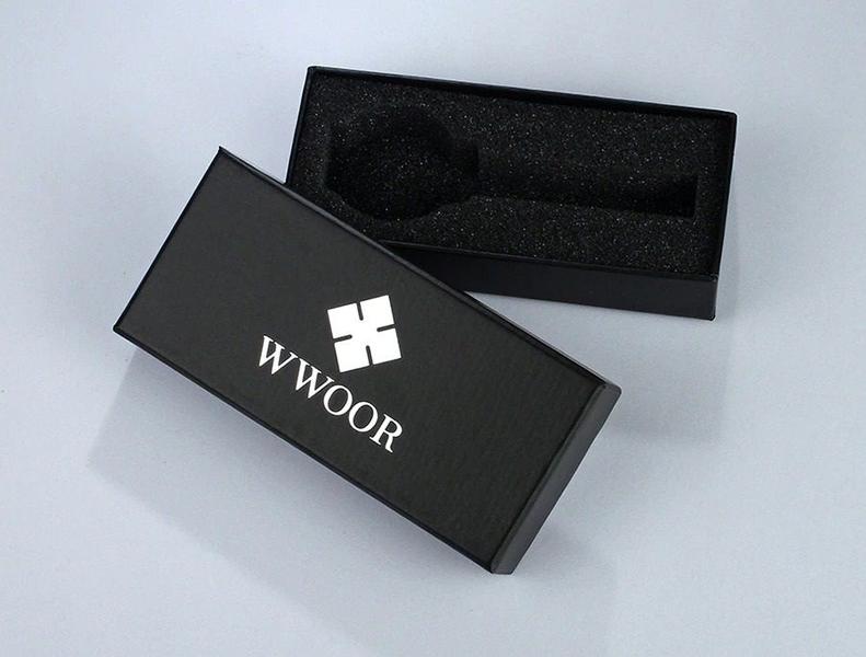 Relógio de Pulso Feminino Quadrado WWOOR 8858 À Prova D'Água Imagem de Relógio de Pulso Feminino Quadrado WWOOR 8858 À Prova D'Água