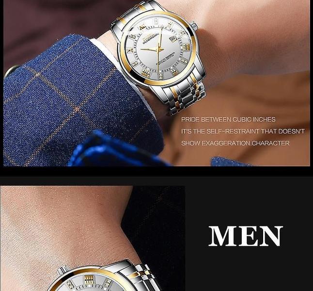 Imagem de Relógio de pulso FNGEEN 2018 Fashion Business Diamond Dial Masculino