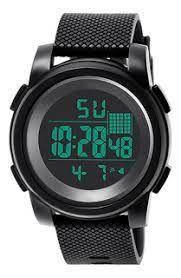 Imagem de Relógio de Pulso KAK Masculino Militar Digital Esportes Data Hora Alarme Cronômetro B cor: Preto
