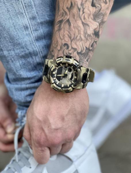 Imagem de Relógio De Pulso LED Dual Time Digital Esportivo Masculino Moda Militar Cronógrafo Despertador