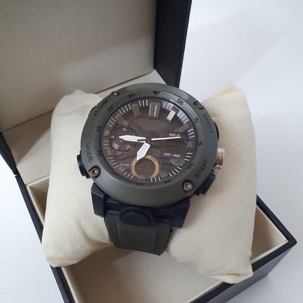 Imagem de Relógio De Pulso LED Dual Time Digital Esportivo Masculino Moda Militar Cronógrafo Despertador